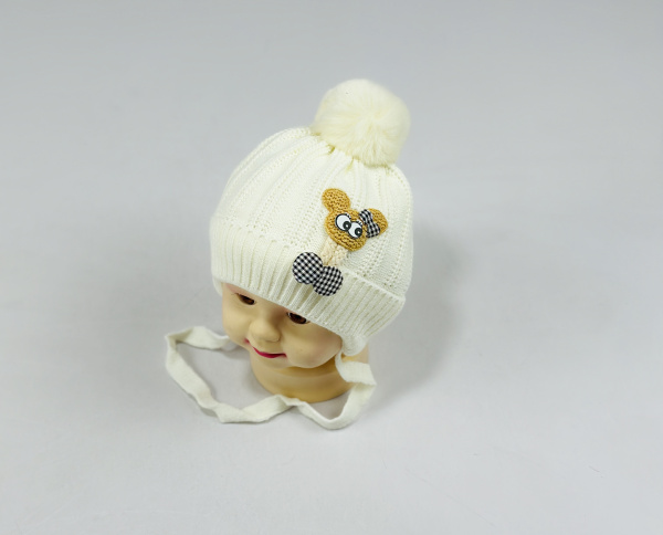 Шапка малютка арт.1008/1 (молочный)